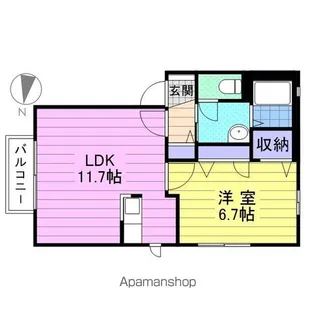 パル・ウッド【2階】の間取り