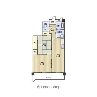 サンシャイン白山【4階】の間取り