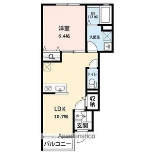 アムール 美咲【101号室】の間取り