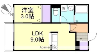 フラッツァ水江 A棟【1階】の間取り