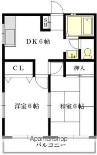 ハウスU【102号室】の間取り