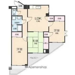 フォレスト勝川【5階】の間取り