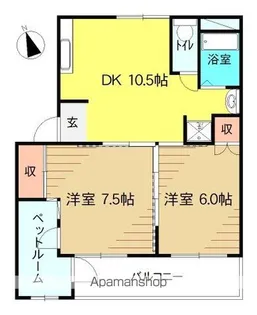 メゾンキラリ【202号室】の間取り