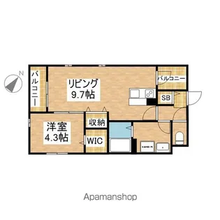 Anecis川名【2階】の間取り