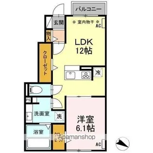 レナシード【1階】の間取り