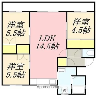 ロイヤルシティ日吉B棟【2階】の間取り