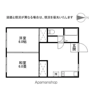 萩本コーポC【202号室】の間取り