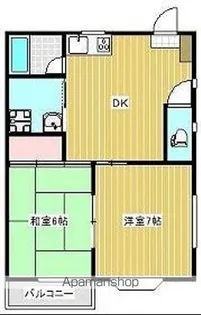 コーポ葉月【2階】の間取り