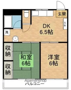 ヒューマンハイツ御園【102号室】の間取り