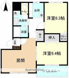 ヒーローマンション明【201号室】の間取り