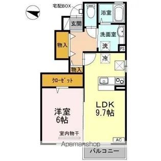 オズ パディ【1階】の間取り