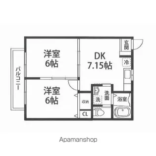 ベルエージュみずほ台【202号室】の間取り