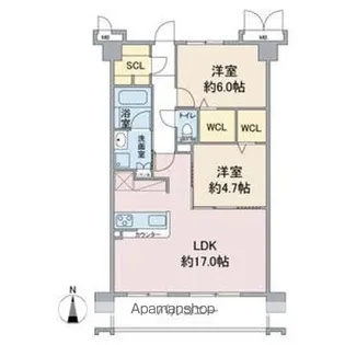 ウィステリアハウス【1階】の間取り