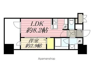グランフォーレ千早マークスクエアイーストウイング【7階】の間取り