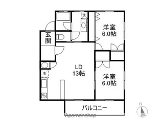 サン・ブライト宝田【201号室】の間取り