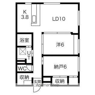 ディア麻生【3階】の間取り
