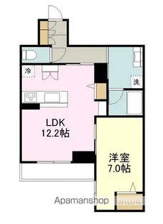 ベレオ・花京院【2階】の間取り