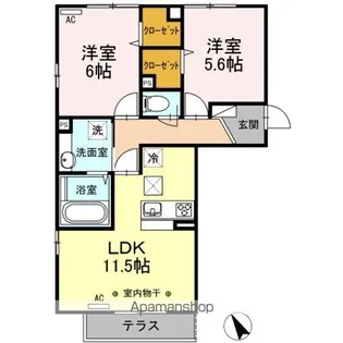 オンブラージュ・マロニエ【2階】の間取り