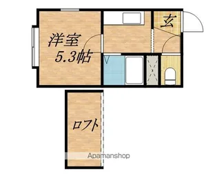 アップルハウス新札幌【1階】の間取り