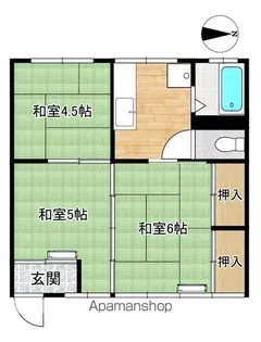 美富士マンション【305号室】の間取り