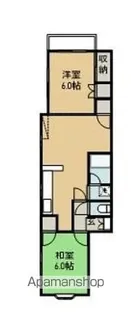 アタゴハイツ須賀【2階】の間取り