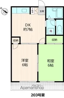 リバーサイドハイム【2階】の間取り