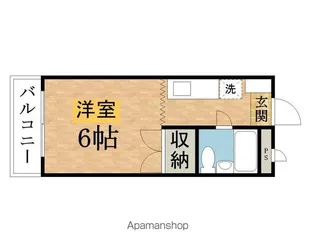 レジデンスウエスト【407号室】の間取り