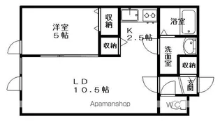 オルネ106A【3階】の間取り