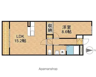 アムール住吉【3階】の間取り