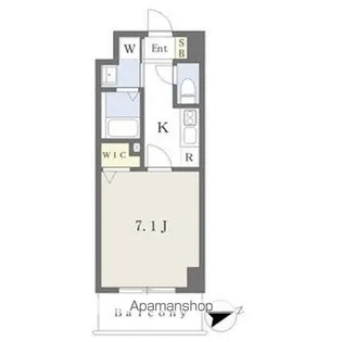 プレイズシード車道アベニュー【5階】の間取り