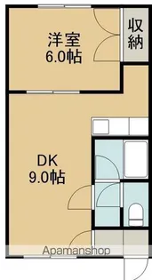 コンフレール青柳【203号室】の間取り