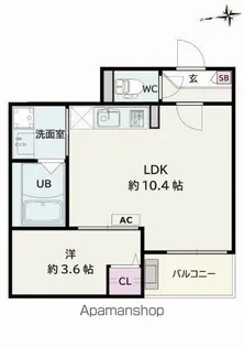 Jack meikoⅠ【1階】の間取り