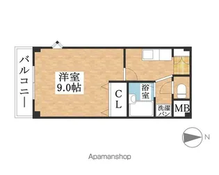 プチメゾン稲生Ⅱ【3階】の間取り