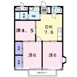 アーバンシー【2階】の間取り