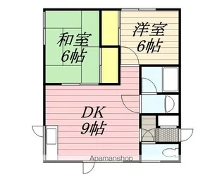 コーポ中村№2【101号室】の間取り