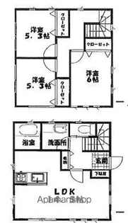 ヴィラパーク【D号室】の間取り