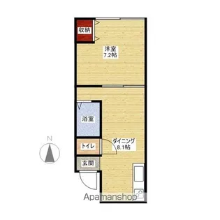 ドリームエイトハウスⅡ【201号室】の間取り