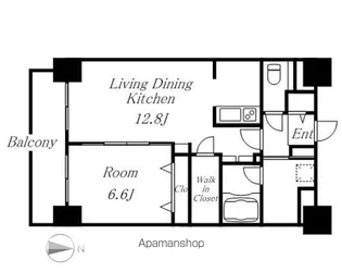 HERENCIA千代田【2階】の間取り