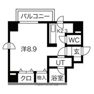 ノースコートgoody【5階】の間取り