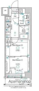 東京都目黒区大岡山1丁目【マンション】の間取り