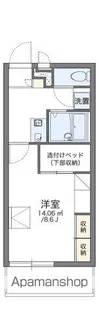 レオパレスグラン・ヴィルヌーブ【307号室】の間取り