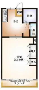 グランフォール【105号室】の間取り