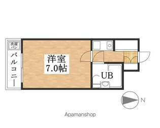 荘苑浄心本通西館【2B号室】の間取り