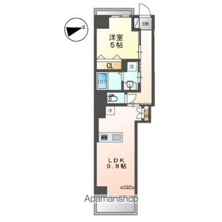 Berg SAKA(Eベルク栄)【7階】の間取り