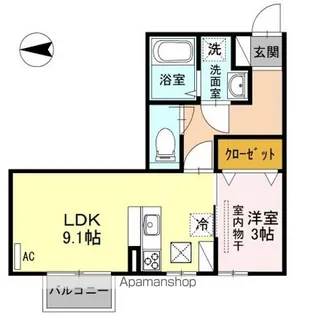 メゾンブランシュ【1階】の間取り