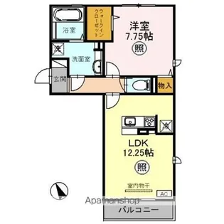 ヴァンクール【3階】の間取り