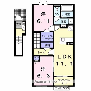 エスペランサ Ⅰ【2階】の間取り