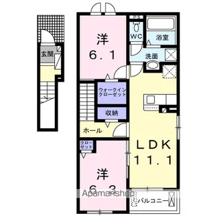 ノヴァ Ⅱ【2階】の間取り