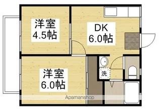 エトワール東岡山Ⅱ【2階】の間取り