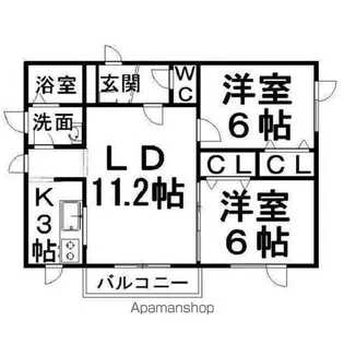 モダンラピュタ【3階】の間取り
